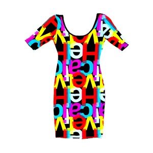 LETTER PRINT DRESS